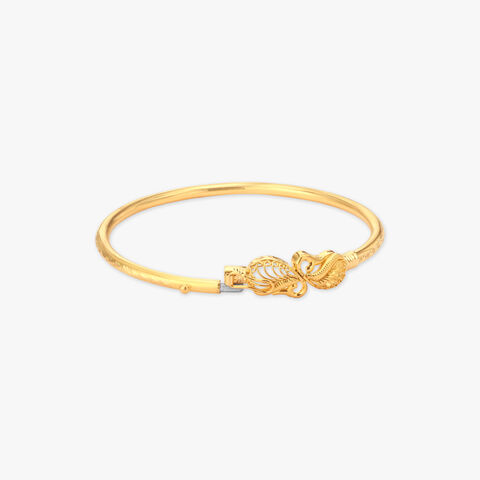 Sonajhuri Swirl Loha Gold Bangle