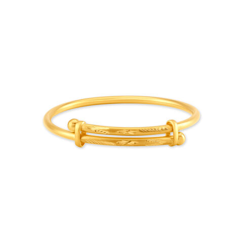 Everlasting Engraved Gold Bangles