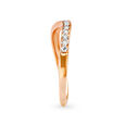 Timeless 18 Karat Yellow Gold And Diamond Sleek Finger Ring,,hi-res image number null
