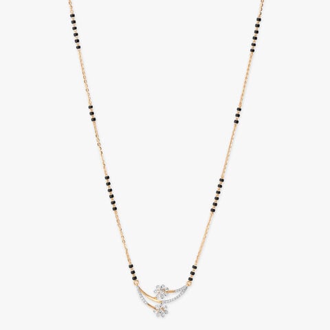 Blooming Arc Diamond Mangalsutra