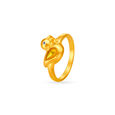 Adorable 22 Karat Yellow Gold Duckling Finger Ring,,hi-res image number null
