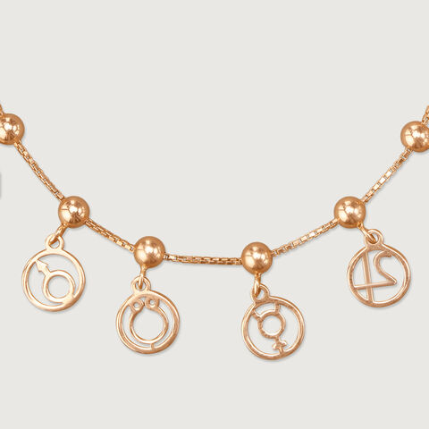 Cosmic Orbit Gold Bracelet