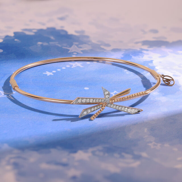 Stellar Radiance 14KT Diamond Bangle,,hi-res image number null