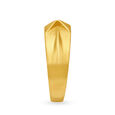 Suave 22 Karat Yellow Gold Ridged Finger Ring,,hi-res image number null
