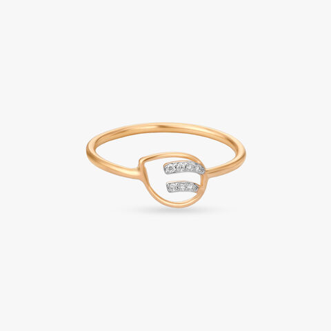 Whisper Leaf Diamond Ring