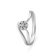 Modern White Platinum Finger Ring,,hi-res image number null