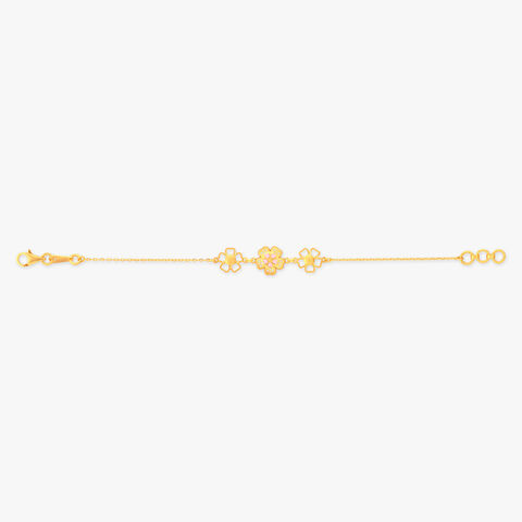 Petal Parade Gold Bracelet for Kids