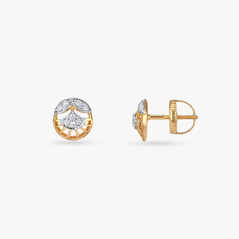 Dawn Glow Diamond Stud Earrings