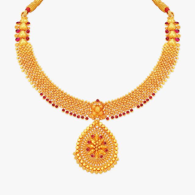 Opulent Floral Necklace,,hi-res image number null