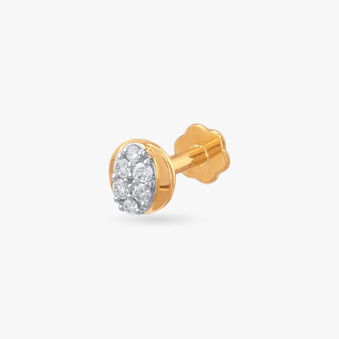 Round Radiance Diamond Nose Pin