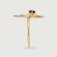 Celestial Dance 14KT Diamond and Blue Sapphire Ring,,hi-res image number null