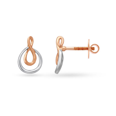 Elegant Pear Shape Platinum Stud Earrings