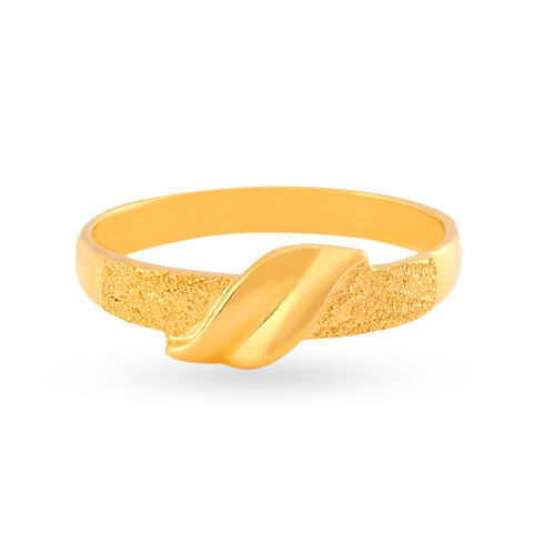 Shimmering Nature Inspired Gold Ring alternate view 1