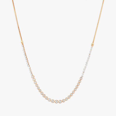 Haloed Radiance Diamond Necklace