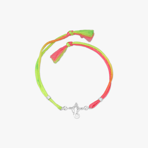 Sacred Spark Silver Rakhi for Men