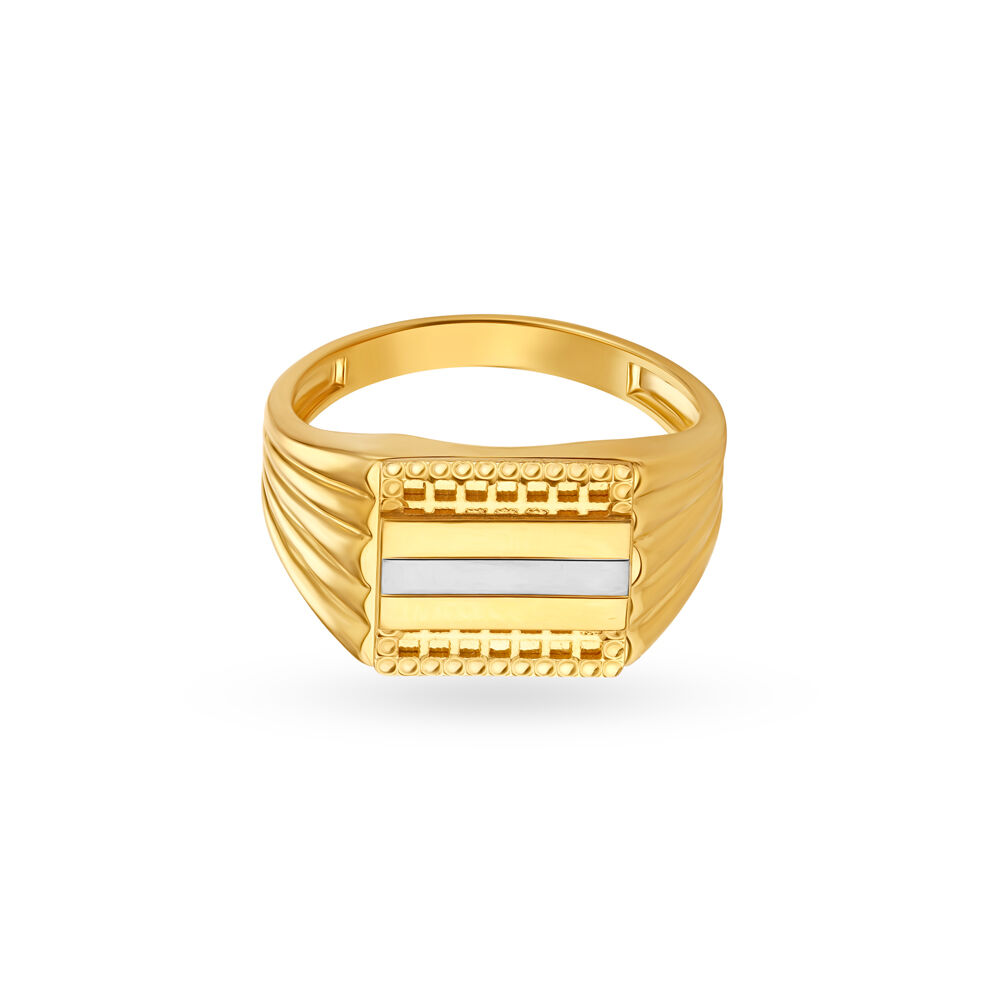 Gold ring for men tanishq with price on sale