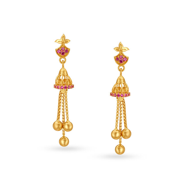 Radiant Contemporary Long Drop Earrings,,hi-res image number null