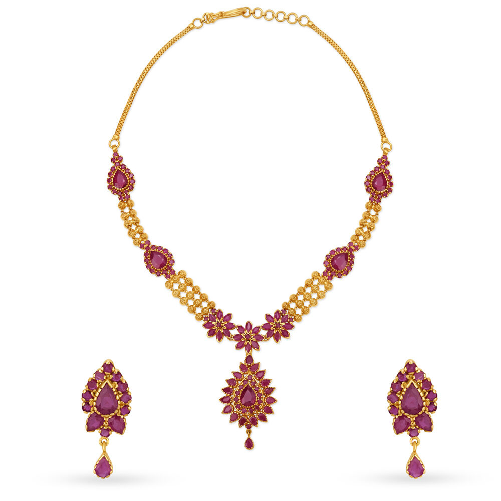 Ruby set tanishq hotsell