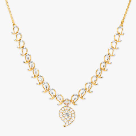 Filigree Diamond Necklace Set
