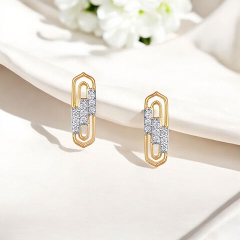 Urban Luxe Diamond Stud Earrings