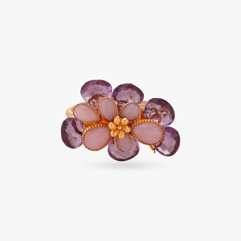 Layered Bloom Gold Ring