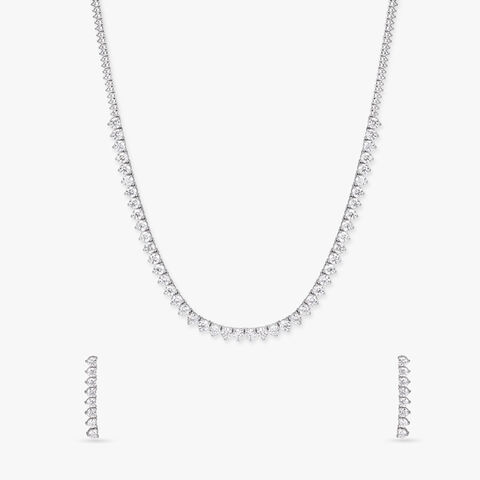 Radiant Elegance Diamond Necklace Set