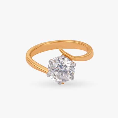 Resolute Radiance Celeste Solitaire Ring