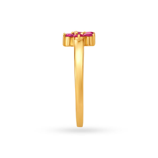 Fancy Floral Finger Ring,,hi-res image number null