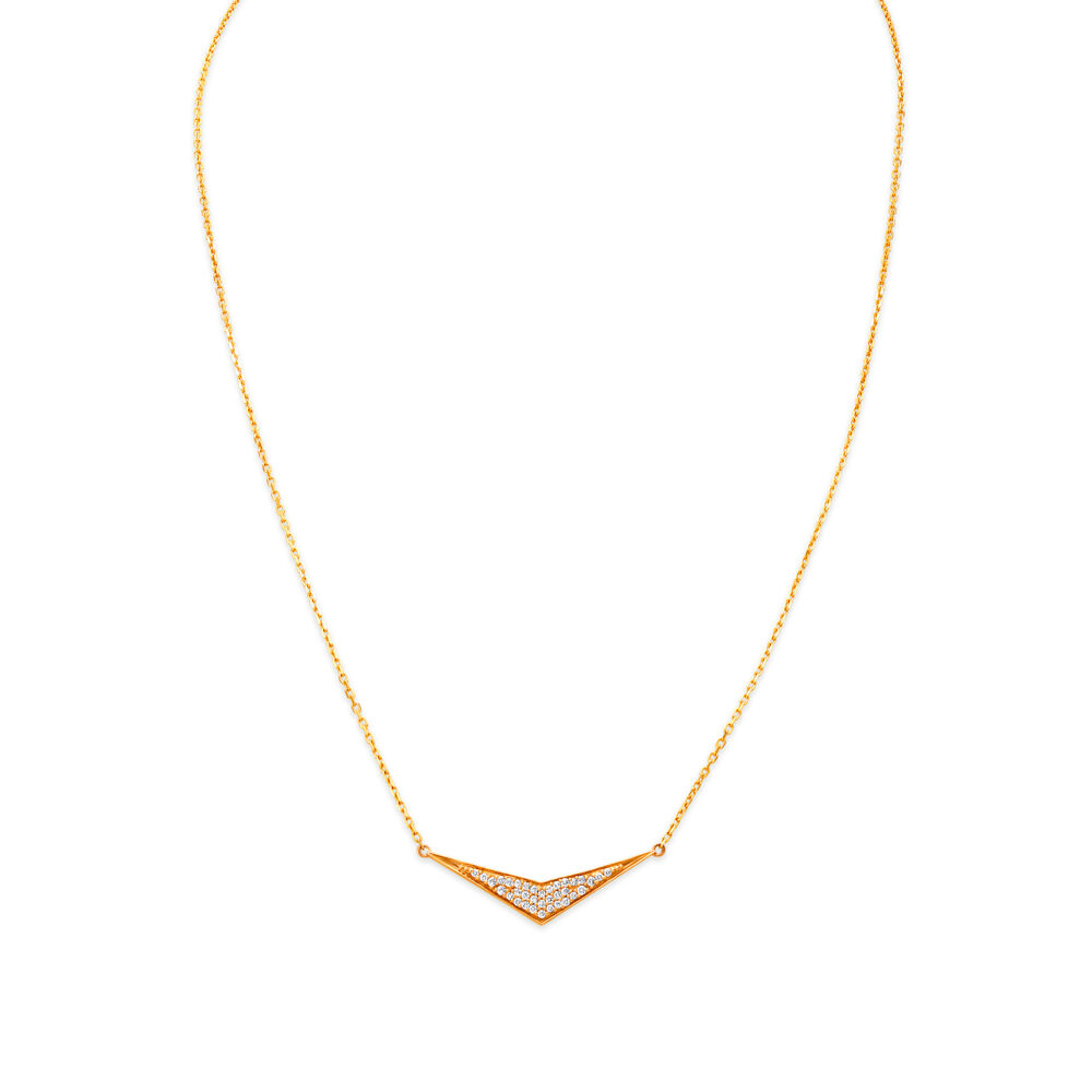 18 karat gold deals chain with pendant