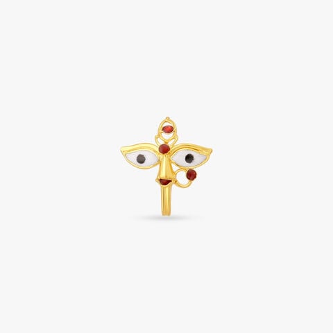 Divine Devi Gold Nose Pin