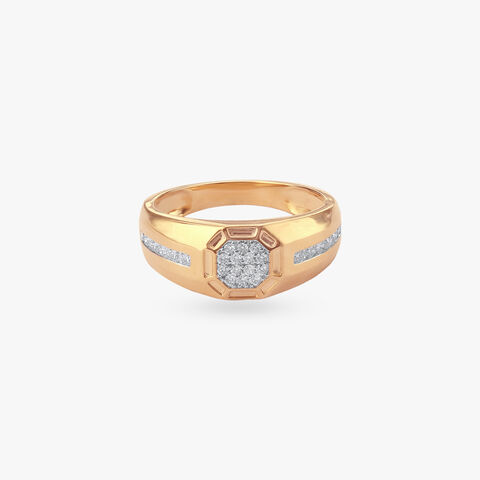 Octa Crest Diamond Ring for Men
