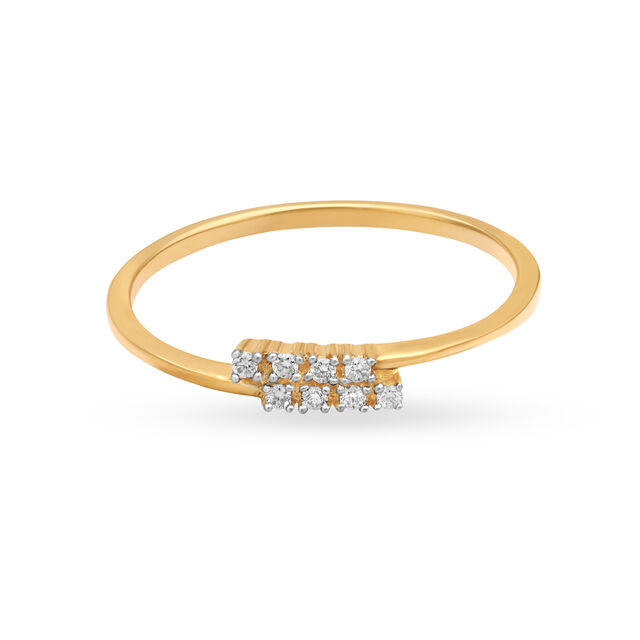 Dazzling Gold and Diamond Finger Ring,,hi-res image number null