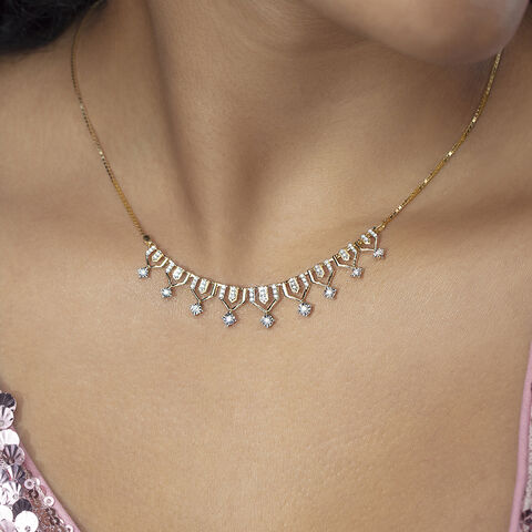 Lippan Shine Gold & Diamond Necklace