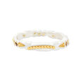 Flawless White Shakha Bangle with Gold Rawa Work,,hi-res image number null