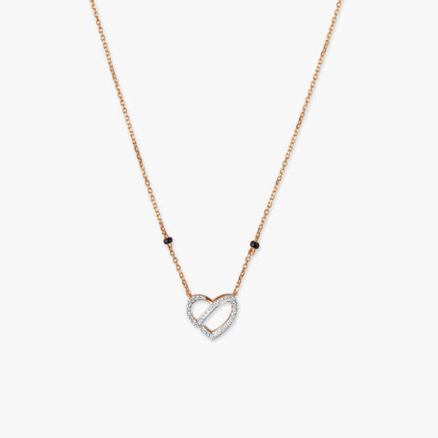 Nested Heart Diamond Mangalsutra