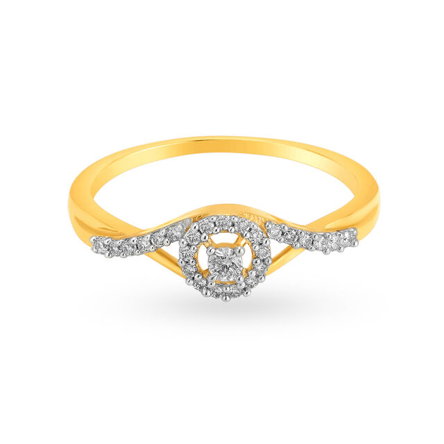 Attractive Gold and Diamond Ring,,hi-res image number null