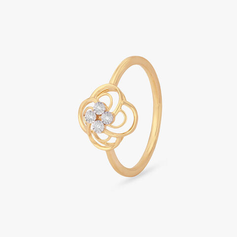 Interlaced Bloom Diamond Ring