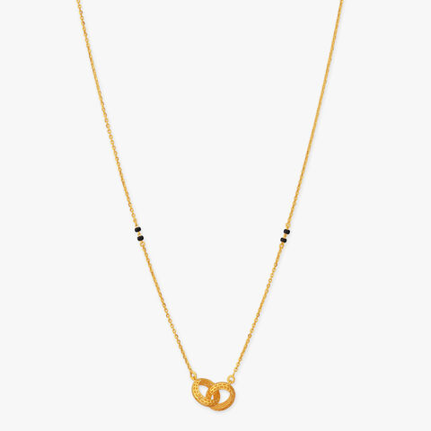 Twin Orbit Gold Mangalsutra