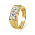 Contemporary Fancy Gold and Diamond Finger Ring for Men,,hi-res image number null