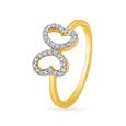 Dainty Butterfly Diamond Ring,,hi-res image number null
