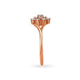 Enchanting Floral Multi Stone Diamond Ring in White and Rose Gold,,hi-res image number null