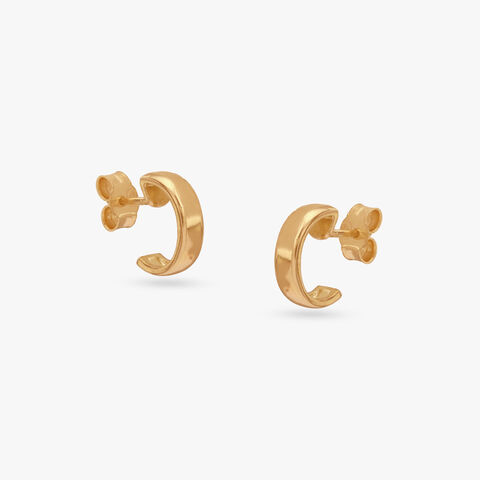 Polished Perfection Gold Hoop Earrings