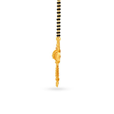 Cylindrical Gold Pendant