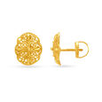 Modern Gold Small Stud Earrings,,hi-res image number null