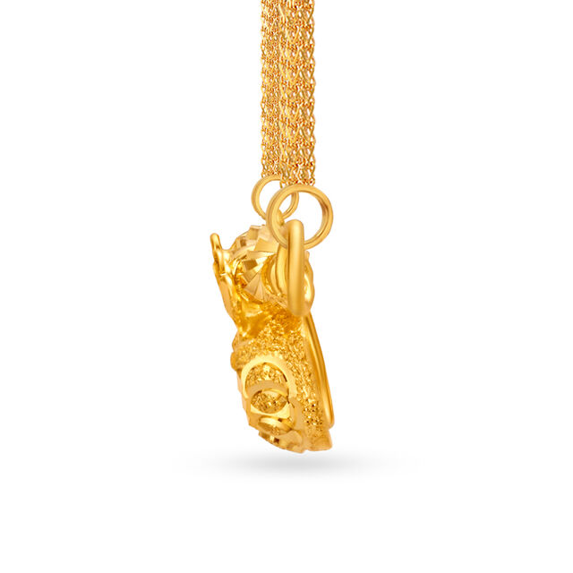 Shimmering Gold Mangalsutra Pendant,,hi-res image number null