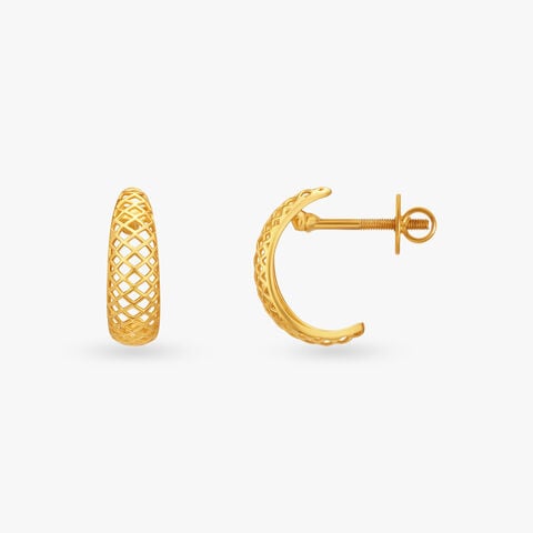 Netted Miracles Hoop Earrings