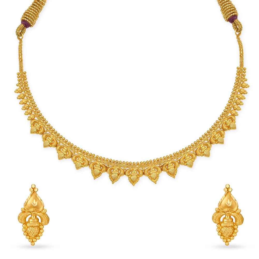 Price of gold necklace in tanishq hotsell