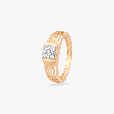 Signature Square Diamond Ring for Men