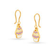 Splendid Ice Cream Pattern Gold Hoop Earrings For Kids,,hi-res image number null