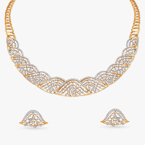 Epitome of Grace Diamond Necklace Set